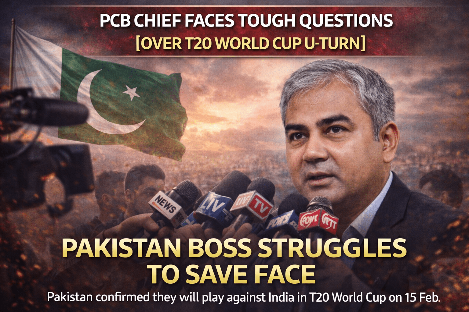 PCB Chief Mohsin Naqvi Faces Tough Questions Over T20 World Cup U-Turn
