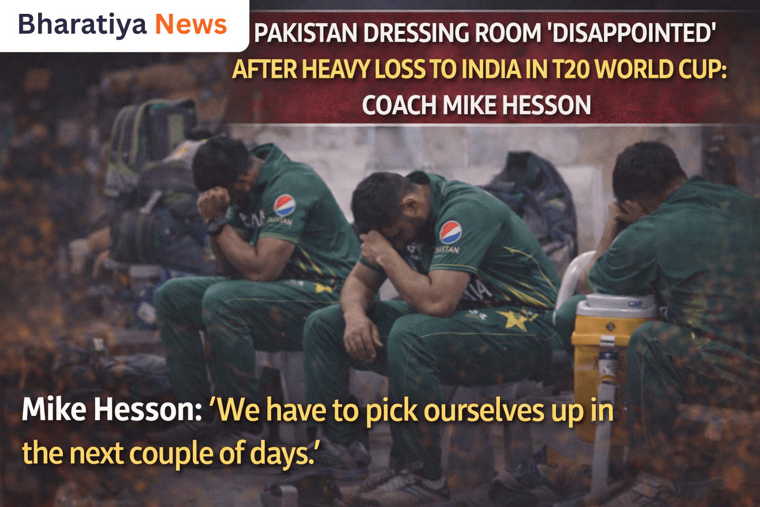 Pakistan Dressing Room “Disappointed” After Heavy Loss To India In T20 World Cup